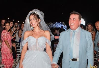 Esposa de Amado Batista explica situação na lua de mel: "Esqueci que casei"