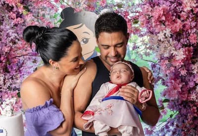 Fantasiada, filha de Zezé Di Camargo encanta em festa de três meses