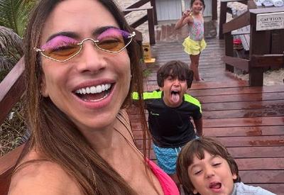 Patricia Abravanel mostra viagem em família e revela curiosidade sobre o filho caçula