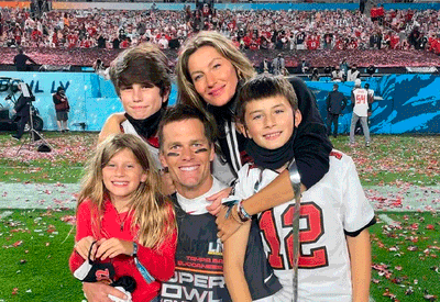 Tom Brady revela reação dos filhos após piada sobre Gisele Bündchen