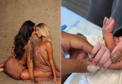 Nasce Zuri, primeira filha de Ludmilla e Brunna Gonçalves