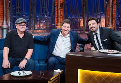 Jorge Ongaratto, um dos fundadores da Fogo de Chão, e Paulo Antunes, líder de operações no Brasil, são os convidados do The Noite desta terça-feira