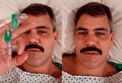 Juliano Cazarré passa por cirurgia no joelho e agradece apoio
