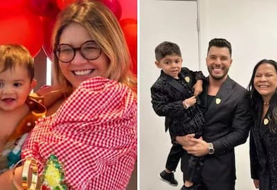 Filho de Marília Mendonça, Léo aparece usando sensor para mediar a diabetes