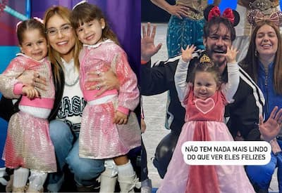 Famosos curtem noite mágica no Disney On Ice e abrem álbum de fotos