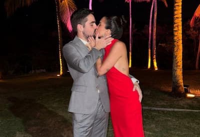 João Silva exibe clima de romance com nova namorada em casamento em Trancoso