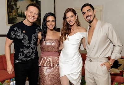 Thais Fersoza celebra pré-wedding de Giovanna Lancellotti e Gabriel David