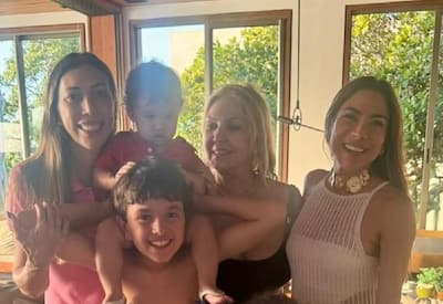 Patricia Abravanel se derrete em viagem ao Rio Grande do Norte com a família