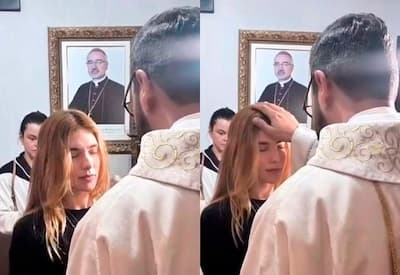 Em meio ao divórcio, Virginia recebe bênção especial em romaria religiosa