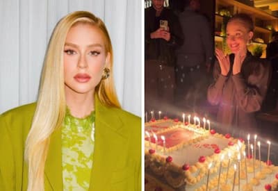 Marina Ruy Barbosa impressiona com bolo gigante em aniversário