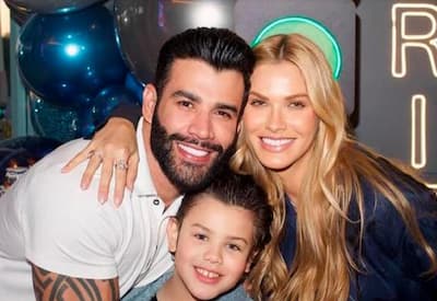 Gusttavo Lima celebra 8 anos do filho Gabriel com festa íntima em casa