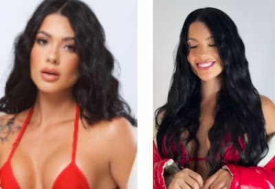 Atual namorada de Belo, Rayane Figliuzzi, exibe corpão sarado e abala a web
