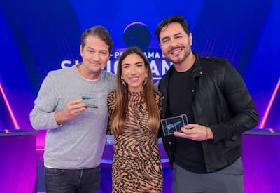Marcelo Serrado e Ricardo Tozzi participam do Jogo das 3 Pistas