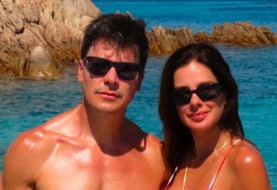 Rodrigo Faro ostenta corpo sarado em viagem com a esposa e filhas