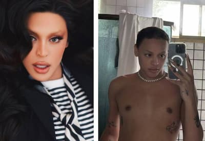 Pabllo Vittar aparece sem roupa em espelho e tatuagem íntima é revelada