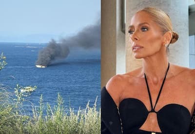 Adriane Galisteu presencia incêndio em lancha durante viagem: "Estou em choque"