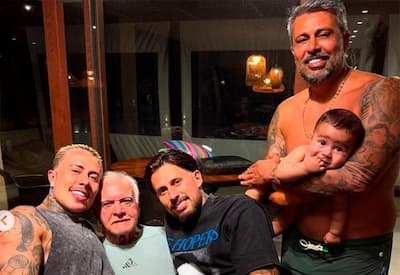 Após término, MC Daniel posa com o filho e recebe apoio dos pais: "Família é a paz"
