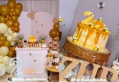 Ludmilla e Brunna encantam com festa de 2º mesversário da filha