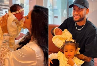 Bruna Biancardi leva filhos para ver Neymar jogar pelo Santos