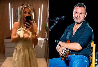Mulher de Eduardo Costa troca vestido após veto do cantor: "Ele fez eu tirar"