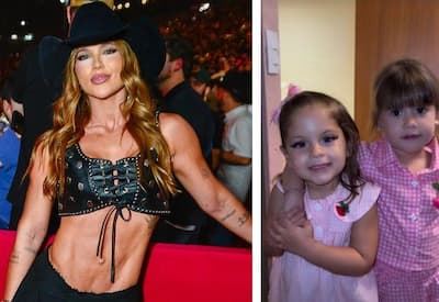 Virginia publica imagens da filha Maria Flor usando cílios postiços