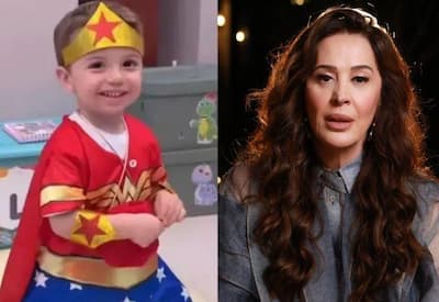 Claudia Raia divide opiniões ao publicar vídeo do filho fantasiado de Mulher-Maravilha