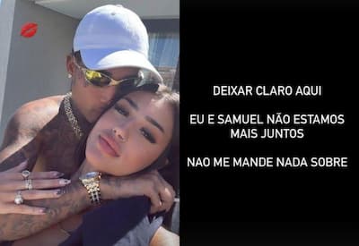 Bia Miranda anuncia fim de namoro com Gato Preto