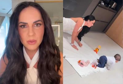 Filha de Zezé Di Camargo e Graciele Lacerda começa a engatinhar e encanta fãs