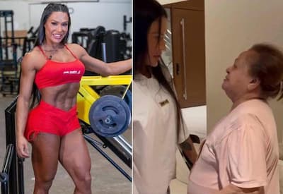 Gracyanne Barbosa reencontra mãe de Belo ao voltar pra casa: "Vencer juntas"