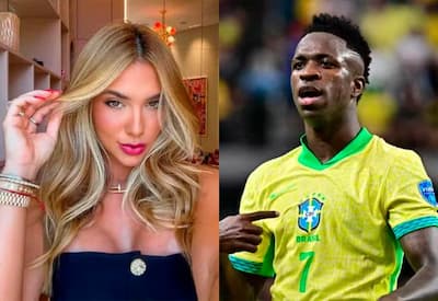 Virginia vira notícia internacional após acompanhar Vini Jr. em jogo do Real Madrid