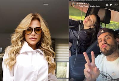 Poliana Rocha publica foto exclusiva de Zé Felipe com Ana Castela