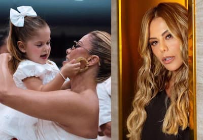 Poliana faz homenagem de aniversário para Maria Flor