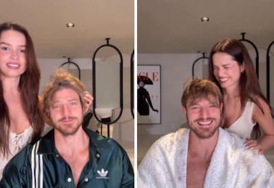 Juliette assume as tesouras e posta vídeo cortando o cabelo do noivo, Kaique Cerveny