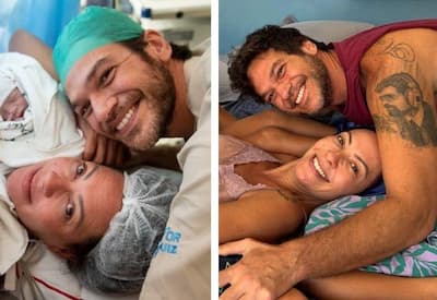 Fabiula Nascimento revive foto do parto e celebra 4 anos de filhos gêmeos