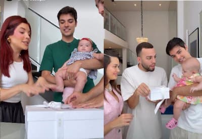 Filha de Lucas Rangel e Lucas Bley ganha presentes de luxo de Gkay e Franciny Ehlke