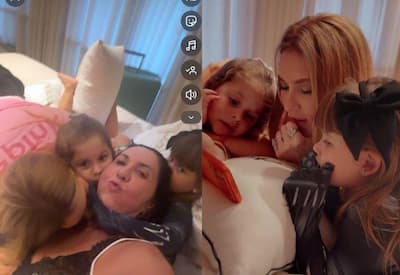 Após acidente, Margareth Serrão recebe visita dos netos e mostra recuperação em casa