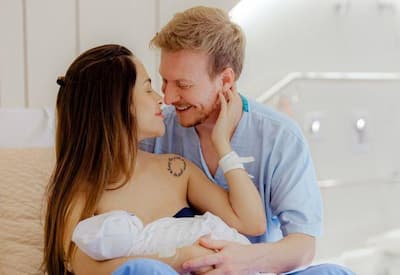 Gabi Luthai dá à luz Matteo, segundo filho com Teo Teló, e mostra registros do parto