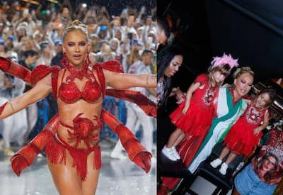 Virginia Fonseca mostra bastidores de ensaio da Grande Rio sob chuva na Sapucaí