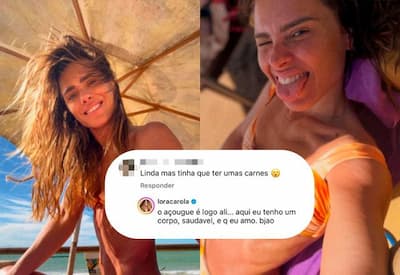 Carolina Dieckmann rebate crítica ao corpo e recebe apoio nas redes