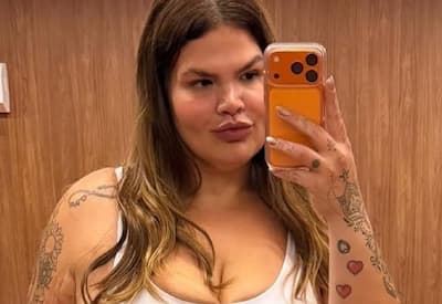 Após perder 85 kg, Thais Carla prova roupas antigas e impressiona seguidores