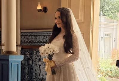 Larissa Manoela surge de noiva e movimenta a web