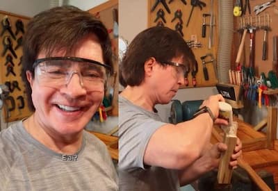 Avô raiz! Xororó coloca a mão na massa para arrumar carriolinha dos netos