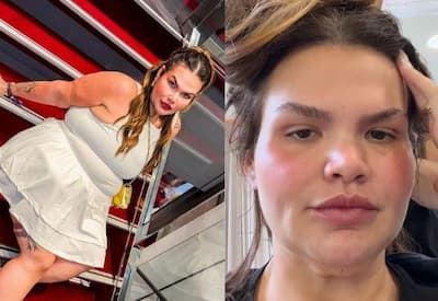 Thais Carla tira mega hair, mostra cabelo natural e reage: "Fiquei chocada"