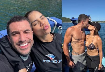 Ricardo Vianna se declara para Lexa após mergulho em Arraial do Cabo