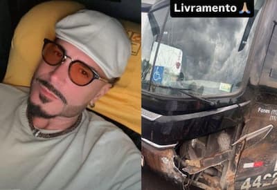 Latino se pronuncia após acidente com ônibus: "Livramento"
