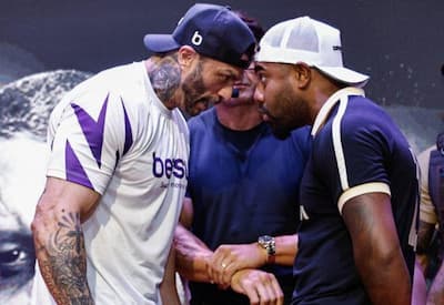 Coletiva de Bambam e Davi Brito termina em confusão, e seguranças precisam intervir