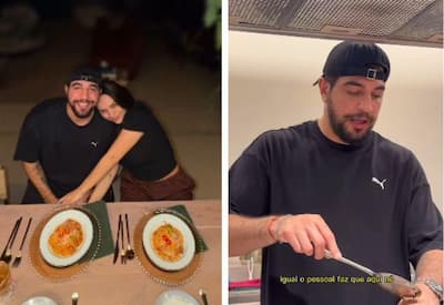 Nattan prepara jantar romântico para Rafa Kalimann e diverte com surpresa