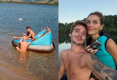 João Lucas homenageia Xuxa com foto topless e post chama atenção