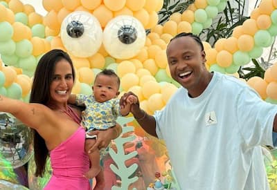 Filho de Thiaguinho e Carol Peixinho encanta com foto cheia de estilo