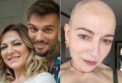 Mãe de Lucas Lucco fala de alopecia: "Fazia barulho quando caía no chão"